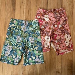 Two Pairs Aerie Offline Real Me Bike Shorts